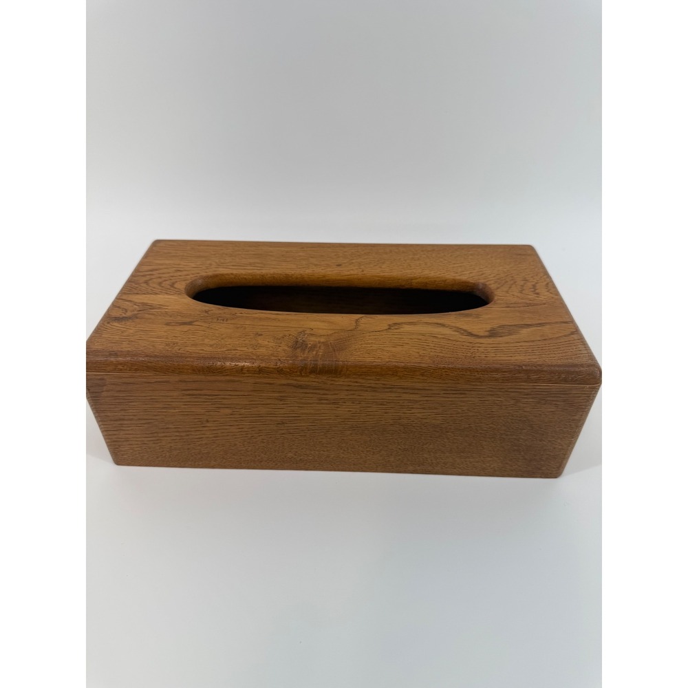 VTG oak tissue box cover cottagecore Grannycore grandma retro 80s 90s prarie